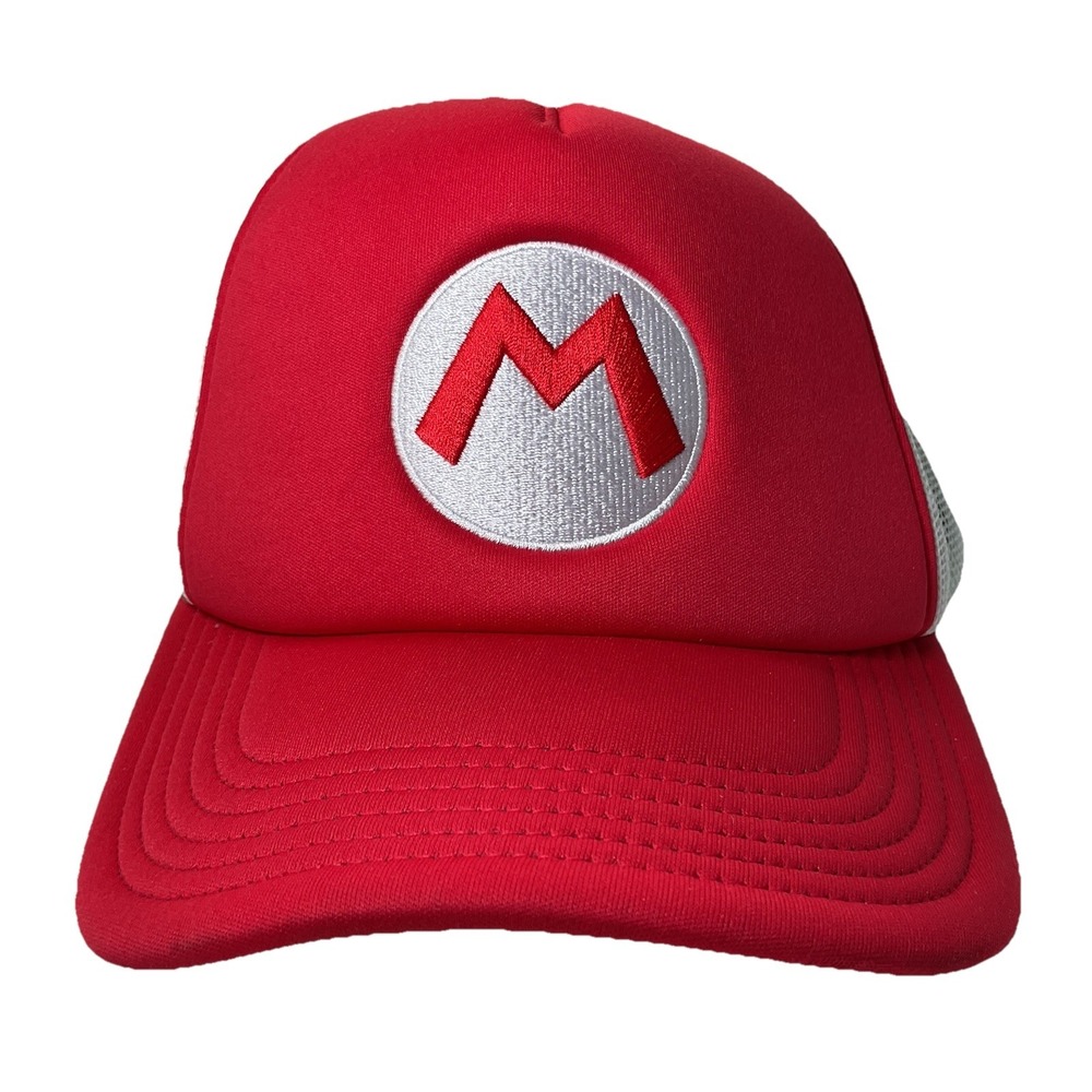 Nintendo Snapback Hat Super Mario Bros Trucker Cap Mesh New Without Tag One Size